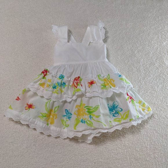 Ralph Lauren Other - Ralph Lauren Tiered Sundress w/Floral Print & Eyelet Trimmed - size 6 months